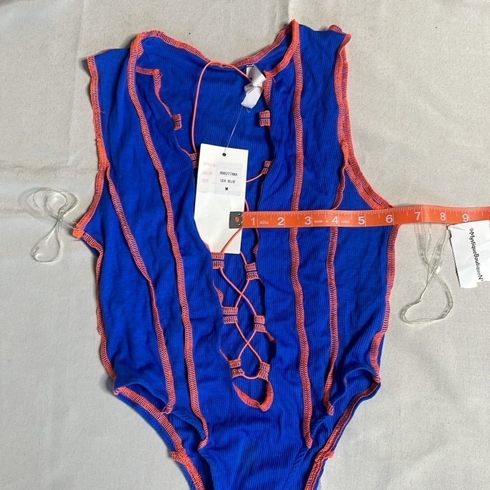 Laced Up Thong Tank Bodysuit - Picture 11 of 11